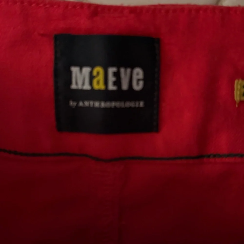 Maeve Pink Cropped Wide-Leg Pants - Picture 4 of 7